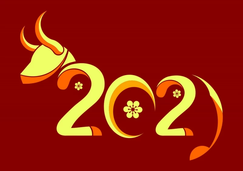 CHÚC MỪNG NĂM MỚI TÂN SỬU 2021- HAPPY NEW YEAR OF THE BUFFALO 2021 - BONNE & HEUREUSE ANNÉE DU BUFFLE 2021.